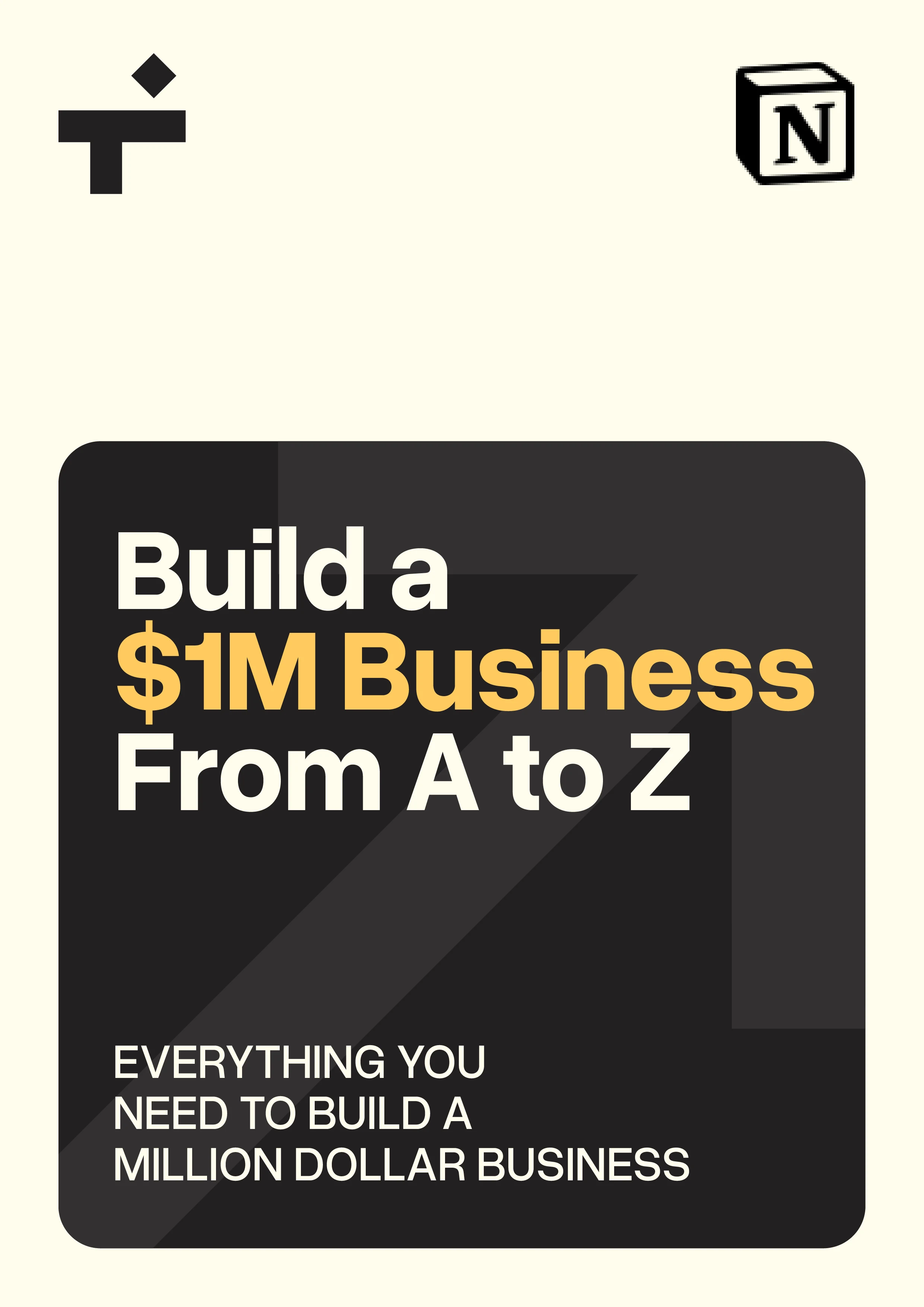 Build a Business from A to Z Notion template